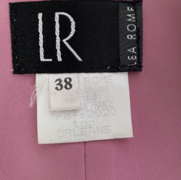 Lea Rome Top Blouse 38 Women's Casual Sleeveless pink color. Made in France - Picture 3 of 7